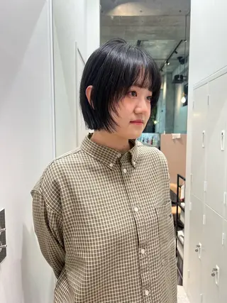 ショート カコ/レイヤーカット ヘアアレンジのヘアスタイル