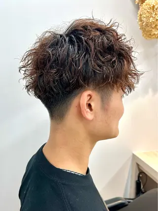 ショート パーマ メンズ 奥東巧真 /パーマスタイル✨のヘアスタイル
