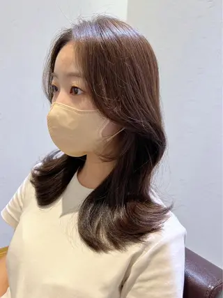 セミロング カラー 韓国ヘア×髪質改善 /yoshikaのヘアスタイル