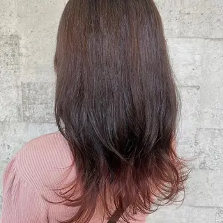 セミロング 北島 遥香🫧インナ ー /ベージュカラーのヘアスタイル