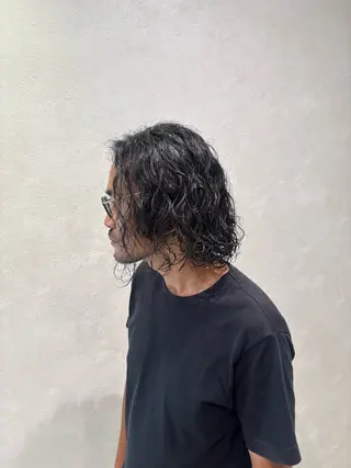パーマ 永田 虹輝のヘアスタイル