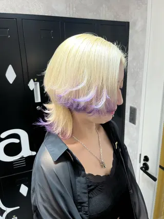 ミディアム 【美髪ハイトーン】 髪質改善/大和🎀のヘアスタイル