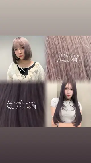 ミディアム Haru/ブリーチ /レイヤーカットのヘアスタイル