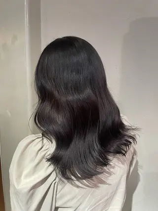 セミロング カラー lift by mag所属・ユナ ナチュラル／透明感のヘアスタイル