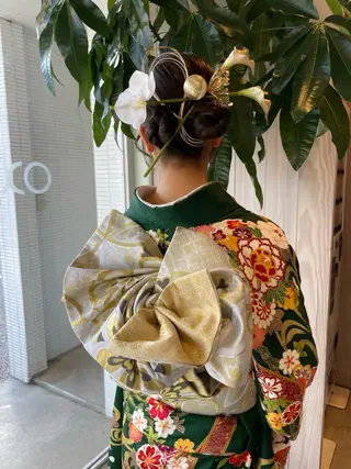 ヘアアレンジ Aya/四条烏丸/ インナーカラーのヘアスタイル