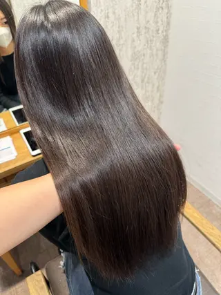 ロング 箕畑 麗菜のヘアスタイル
