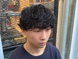 ショート パーマ メンズ ツイスパ/メンズ パーマ/歩夢のヘアスタイル