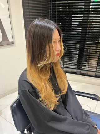 ロング ナミ🩶暗髪/暖色 ❤️/透明感/縮毛のヘアスタイル