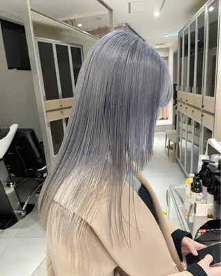 ロング カラー ヘアアレンジ 艶髪/レイヤーカット 🐣misakiのヘアスタイル