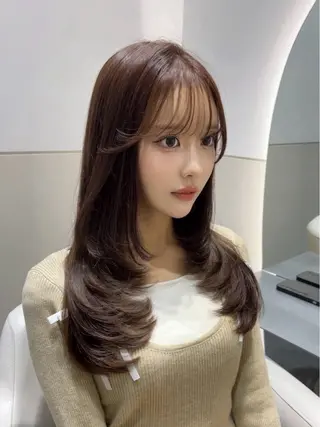 セミロング カラー 🩷韓国ヘア/ミディ アム🩷Maikaのヘアスタイル