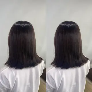ミディアム カラー オーガニックカラー/ 髪質改善/ボブのヘアスタイル