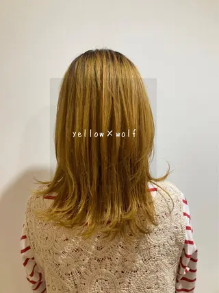 ミディアム カラー 暖色カラー🍊 ボブ🌿顔周りcutのヘアスタイル