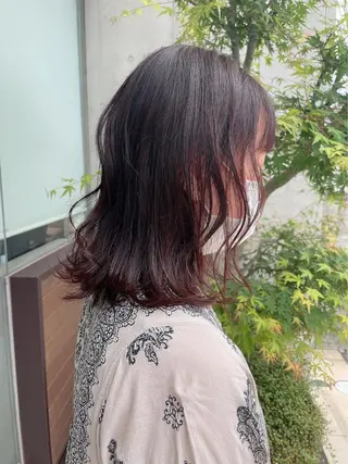 ミディアム カラー 清水 真衣のヘアスタイル