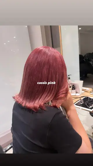 ミディアム カラー ヘアアレンジ MAYU/ハイトーン /レイヤーカットのヘアスタイル