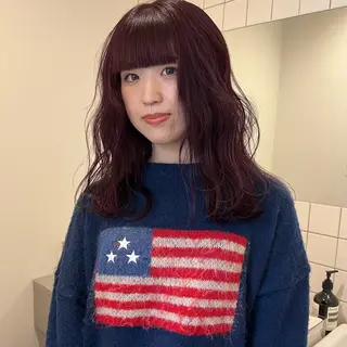 セミロング 舟橋耀/ブリーチカラ ー/レイヤーカットのヘアスタイル