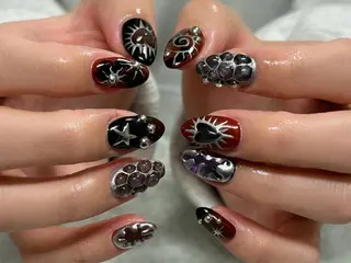 ネイル Protea きぬがわ らむのネイルデザイン