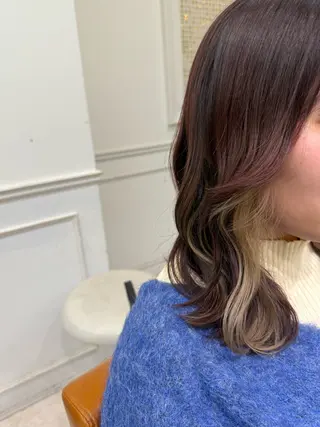 ミディアム カラー 木村 咲花のヘアスタイル