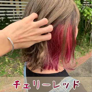 ミディアム カラー パーマ ヘアアレンジ Lond jeloud 名古屋所属・髪質改善 の達人/杉原碧仁のヘアスタイル