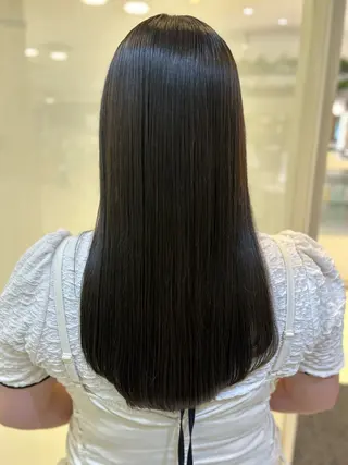 ロング カラー 艶質改善/縮毛矯正 ササキナツミのヘアスタイル