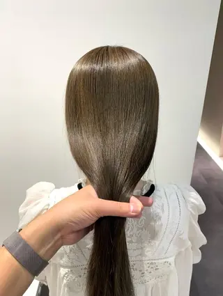 セミロング カラー 髪質改善水素TR× レイヤーカット/熊澤のヘアスタイル