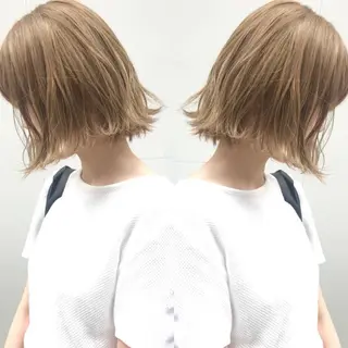 セミロング カラー ヘアアレンジ 竹内啓太 ボブのヘアスタイル