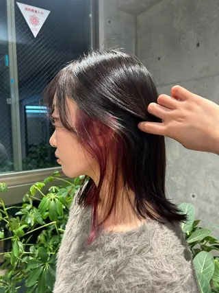 ミディアム カラー 🤡暖色艶カラー 🤡みさきのヘアスタイル