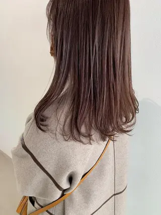 セミロング カラー ANY／SUE 千葉パーマのヘアスタイル