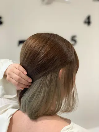 ミディアム カラー 松吉 純平のヘアスタイル
