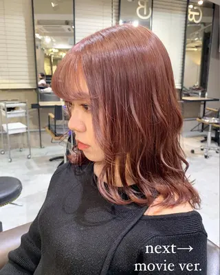 ミディアム 全国No.1歴あり HINATA🥇のヘアスタイル