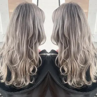 ロング カラー ヘアアレンジ Merci メルシー 福岡、今泉のヘアスタイル