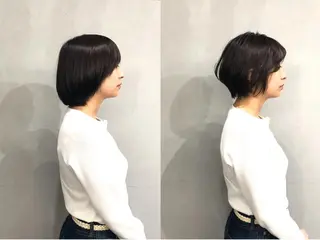 ショート ボブ/ショート/ 白髪染め/メンズ葛西のヘアスタイル