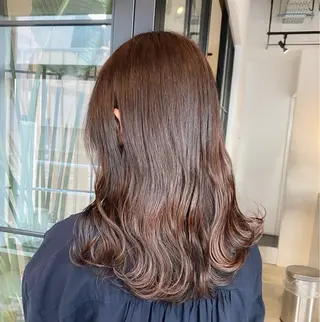 セミロング カラー ヘアアレンジ ベージュカラー🧸/ 松崎/東区/田中理沙のヘアスタイル