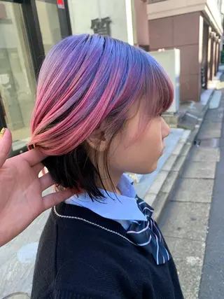 ミディアム カラー ルーツカラー/ デザインカラー/井川のヘアスタイル