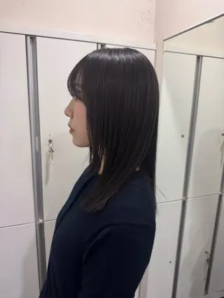 セミロング ダブルカラーベージュ カラー/tuburaのヘアスタイル