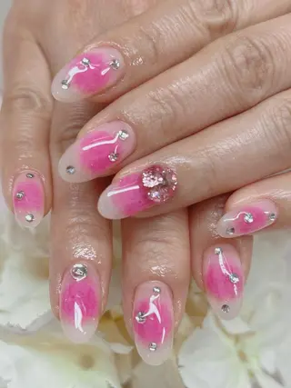 セミロング TAKAMATSU RINAのネイルデザイン