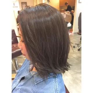 ショート カラー 透明感/ 美髪矯正/田中恭のヘアスタイル