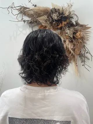 ミディアム パーマ ゴトウ  アヤ bisou hairのヘアスタイル