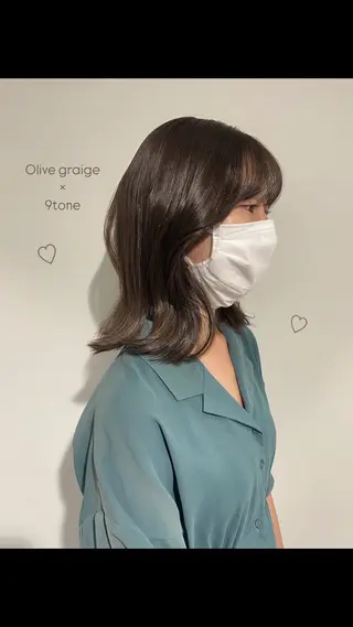 カラー AO所属・RISAKO 艶髪モテヘア🎀府中のヘアスタイル