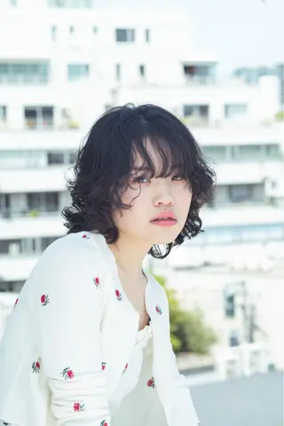 ミディアム パーマ stylist田口 祐歩のヘアスタイル