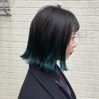 ミディアム カラー ヘアアレンジ BRUNTJET所属・MAEDA MADOKAのヘアスタイル