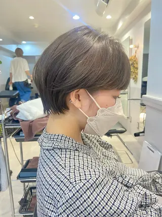 ショート カラー 山下夕月 ショート🫧ボブのヘアスタイル