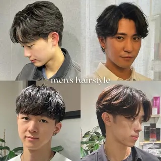 ショート パーマ メンズ マエダルイ🌐 韓国ヘア🌐博多のヘアスタイル