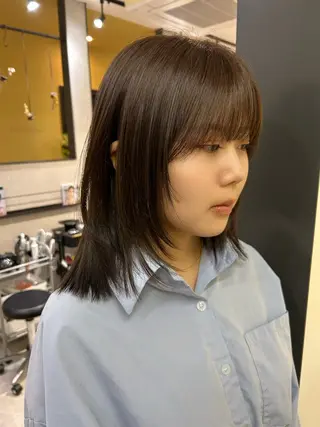 ミディアム hub hair レイヤー/透明感のヘアスタイル