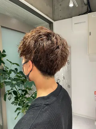 ショート カラー パーマ メンズ メンズ＆スパ特化 takumiのヘアスタイル