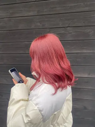 セミロング カラー 【nui 茨木】 原田美紅のヘアスタイル