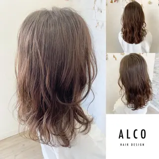 ミディアム カラー ワタイショウタ 髪質改善✨眉毛サロンのヘアスタイル