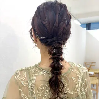 ヘアアレンジ SAKURA 艶カラー/ヘアセットのヘアスタイル