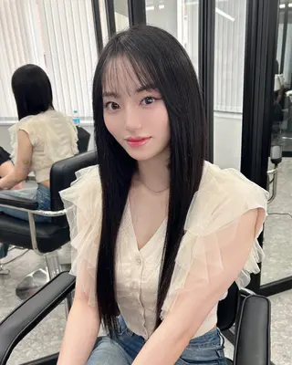 ロング LANDS所属・nanaka 🤍韓国ワンホンヘアのヘアスタイル