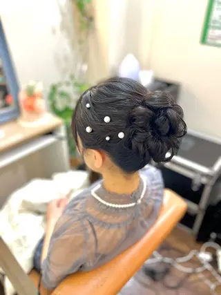 ヘアアレンジ 似合わせヘアメイク 💐オダギリチアキのヘアスタイル