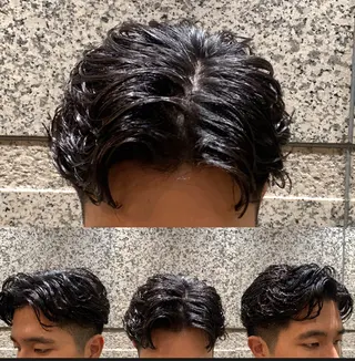 パーマ メンズ 杉本 翔希のヘアスタイル